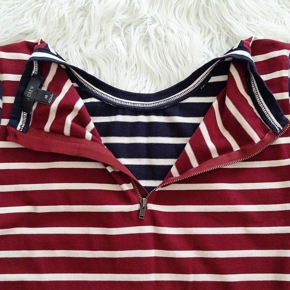 J.Crew Multi Color Mixed Stripe T-Shirt - Picture 7 of 16
